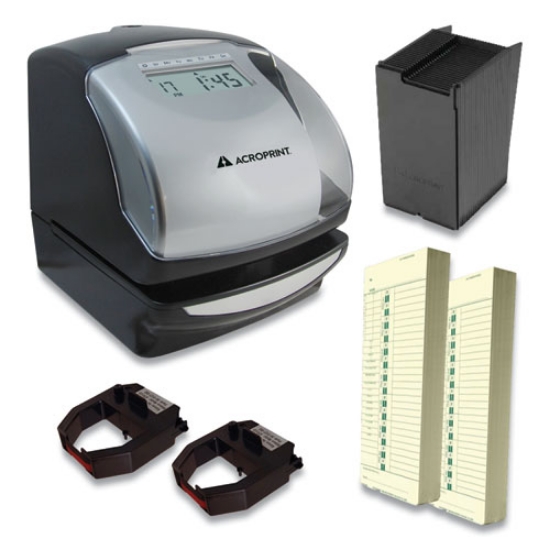 Picture of Es900 Time Clock Bundle, Digital Display, Black