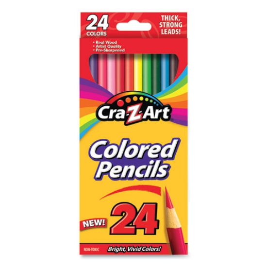 Picture of Colored Pencils, 24 Assorted Lead and Barrel Colors, 24/Pack