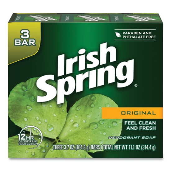 Picture of Bar Soap, Clean Fresh Scent, 3.75 Oz, 3 Bars/pack, 18 Packs/carton