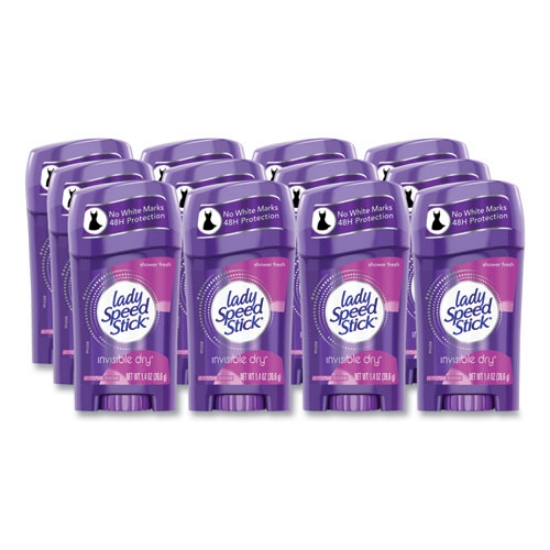 Picture of Invisible Dry Antiperspirant, Fresh Scent, 1.4 Oz, White, 12/carton