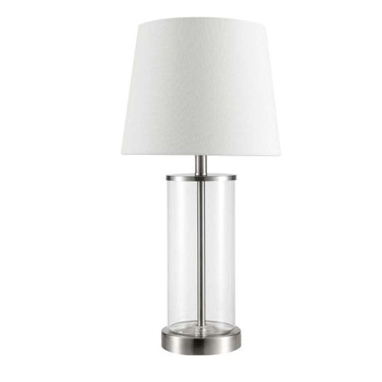 Picture of GLOBE ELECTRIC 67546 TABLE LAMP CYLDR WH 21"H (EA)