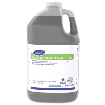Picture of Suma Star D1 Hand Dishwashing Detergent, Unscented, 1 Gal Bottle, 4/carton