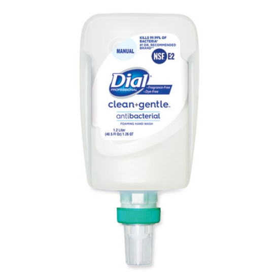 Picture of Clean+gentle Antibacterial Foaming Hand Wash Refill For Fit Manual Dispenser, Fragrance Free, 1.2 L, 3/carton
