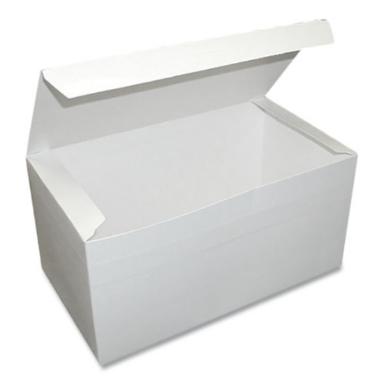 Picture of Tuck-Top One-Piece Paperboard Take-Out Box, 9 x 5 x 3, White, Paper, 250/Carton