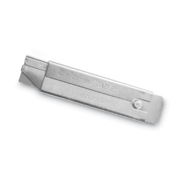 Picture of Jiffi-Cutter Compact Utility Knife with Retractable Blade, 3" Metal Handle, Chrome, 12/Box