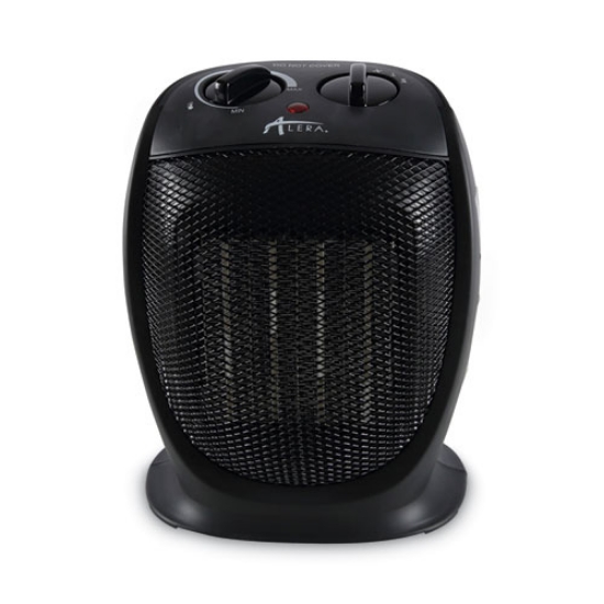 Picture of Ceramic Heater, 1,500 W, 7.12 x 5.87 x 8.75, Black