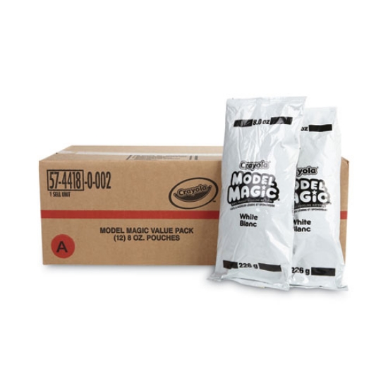 Picture of Model Magic Modeling Compound, 8 Oz Packs, 12 Packs, White, 6 Lbs
