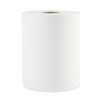 Picture of Hardwound Paper Towels, 1-Ply, 8" X 600 Ft, White, 2" Core, 12 Rolls/carton