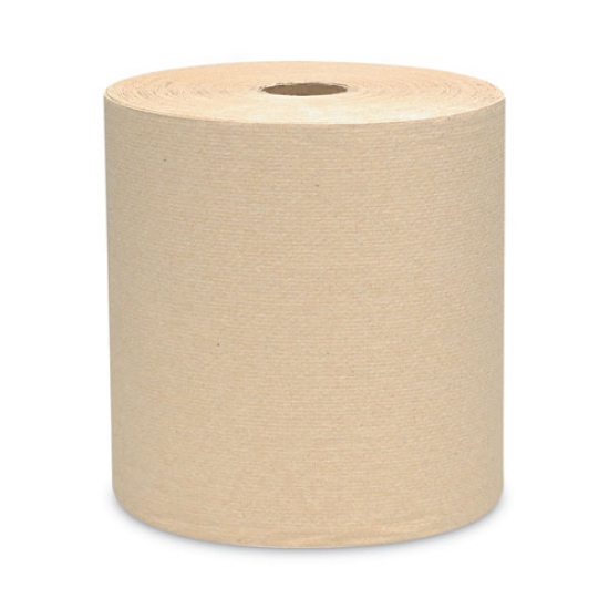 Picture of Essential Hard Roll Towels for Business, 1-Ply, 8" x 800 ft, 1.5" Core, Natural, 12 Rolls/Carton