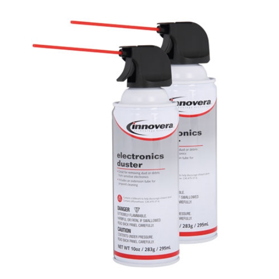 Picture of Compressed Air Duster Cleaner, 10 Oz Can, 2/pack