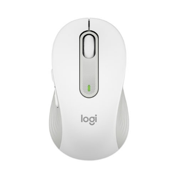 Picture of signature m650 for business wireless mouse, large, 2.4 ghz frequency, 33 ft wireless range, right hand use, off white