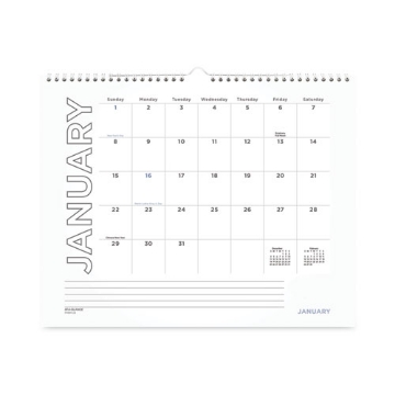 Picture of Modern Core Wall Calendar, Modern Artwork, 15 x 12, White/Black Sheets, 12-Month (Jan to Dec): 2024