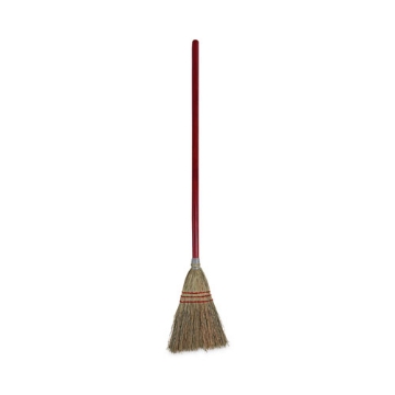 Picture of Corn Fiber Lobby/toy Broom, Corn Fiber Bristles, 39" Overall Length, Red