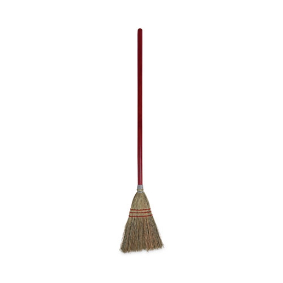 Picture of Corn Fiber Lobby/toy Broom, Corn Fiber Bristles, 39" Overall Length, Red