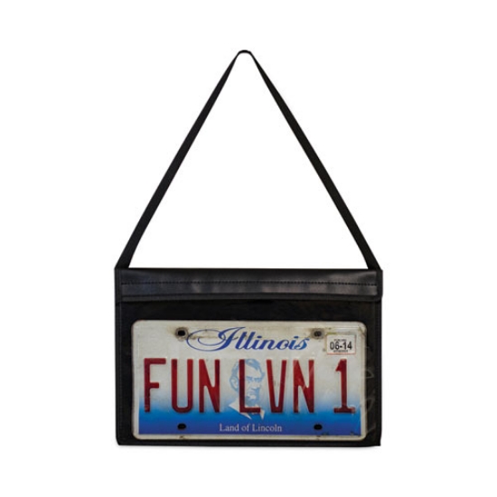 Picture of 1-Pocket Shop Ticket Holder W/strap And Black Stitching, 75-Sheet, 9 X 12