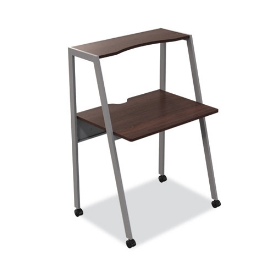 Picture of Kompass Flexible Home/office Desk, 33" X 23.4" X 48", Mocha