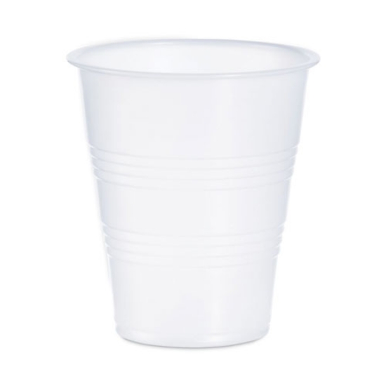 Picture of HIGH-IMPACT POLYSTYRENE COLD CUPS, 7 OZ, TRANSLUCENT, 100 CUPS/SLEEVE, 25 SLEEVES/CARTON