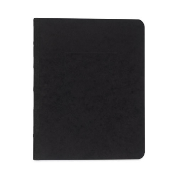 Picture of Pressboard Report Cover With Tyvek Reinforced Hinge, Two-Piece Prong Fastener, 3" Capacity, 8.5 X 11, Black/black