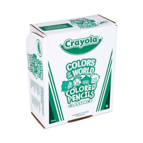Picture of Colors of the World Colored Pencils Classpack Set, Assorted Lead and Barrel Colors, 240/Pack