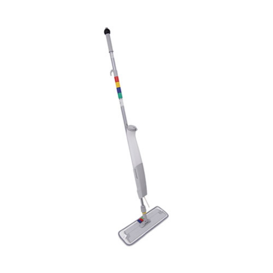 Picture of Bucketless Microfiber Mop System, 5 X 18 Blue Microfiber Head, 59" Gray Aluminum/polypropylene Handle