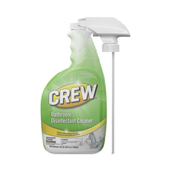 Picture of Crew Bathroom Disinfectant Cleaner, Floral Scent, 32 Oz Spray Bottle, 4/carton