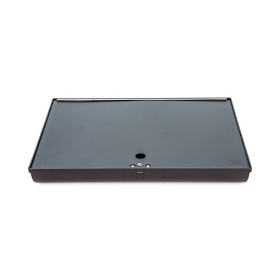Picture of Plastic Currency and Coin Tray, Coin/Cash, 10 Compartments, 16 x 11.25 x 2.25, Black