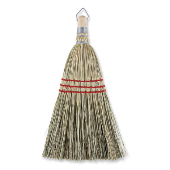 Picture of Corn Whisk Broom, Corn Fiber Bristles, 9" Bristle Length, Yellow, 12/Carton