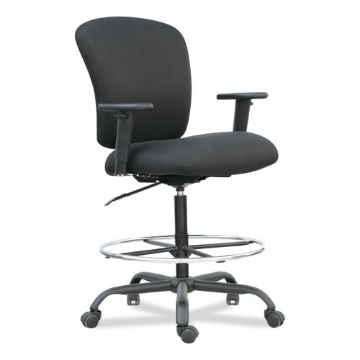 Picture of Alera Mota Series Big And Tall Stool, Supports Up To 450 Lb, 28.74" To 32.67" Seat Height, Black