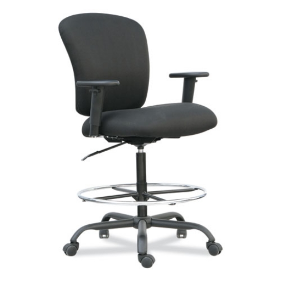 Picture of Alera Mota Series Big And Tall Stool, Supports Up To 450 Lb, 28.74" To 32.67" Seat Height, Black