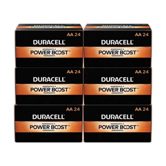 Picture of Power Boost CopperTop Alkaline AA Batteries, 144/Carton