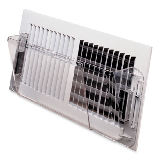 Picture of adjustable sidewall register air deflector, 10 x 3 x 5.5, clear