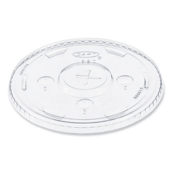 Picture of Straw-Slot Cold Cup Lids, Fits 30 Oz To 32 Oz Cups, Clear, 50/sleeve, 20 Sleeves/carton