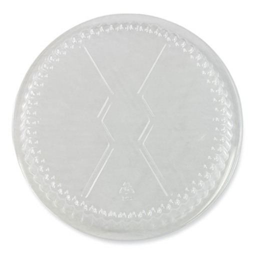 Picture of Round Aluminum To-Go Container Lids, Dome Lid, 7", Clear, Plastic, 500/carton