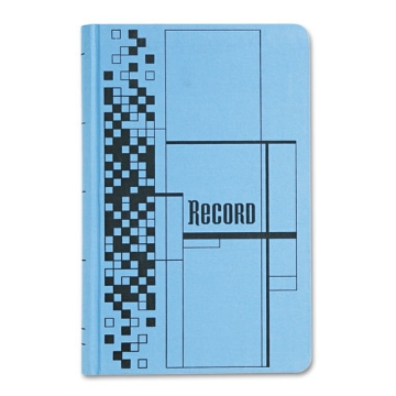 Picture of Record Ledger Book, Record-Style Rule, Blue Cover, 11.75 X 7.25 Sheets, 500 Sheets/book