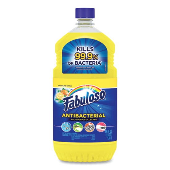 Picture of Antibacterial Multi-Purpose Cleaner, Sparkling Citrus Scent, 48 oz Bottle, 6/Carton