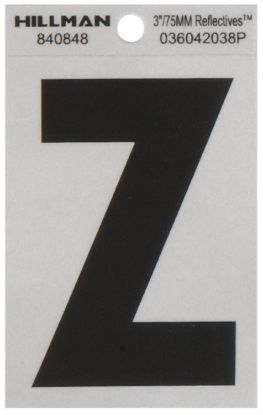 Picture of HILLMAN 840848 3" BLK/SLV Z ADHV 1PC (PK-6-EA)