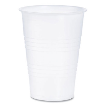 Picture of HIGH-IMPACT POLYSTYRENE COLD CUPS, 10 OZ, TRANSLUCENT, 100 CUPS/SLEEVE, 25 SLEEVES/CARTON