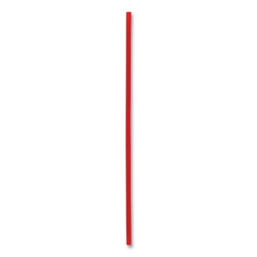 Picture of Single-Tube Stir-Straws,5.25", Polypropylene, Red, 1,000/pack, 10 Packs/carton
