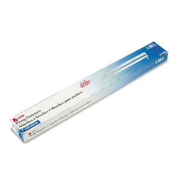 Picture of Premium Two-Piece Two-Prong Paper Fastener Base and Compressor Sets, 3" Capacity, 8.5" Center to Center, Silver, 50/Box