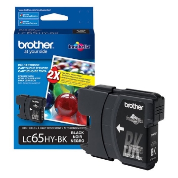 Picture of Brother LC65HYBK Black Inkjet Cartridge (900 Yield)