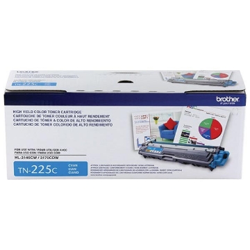 Picture of Brother TN-225C High Yield Cyan Toner Cartridge (2200 Yield)