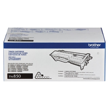 Picture of Brother TN-850 (TN-820) High Yield Black Toner Cartridge (8000 Yield)