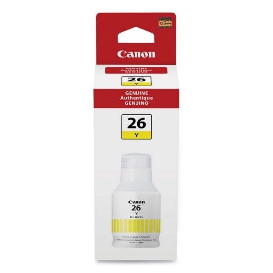 Picture of Canon 4423C001 (GI-26Y) Yellow Pigment Ink Bottle (135 ml)