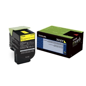 Picture of Lexmark 70C1XY0 (Lexmark #701XY) Black Toner Cartridge (4000 Yield)
