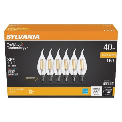 Picture of OSRAM 41319 TW LED B10 SW 40W 6PK (EA)