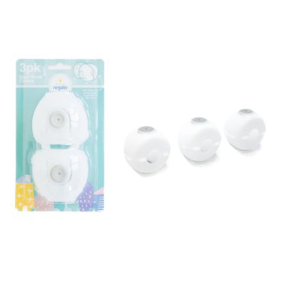 Picture of REGALO INTERNATIONAL LLC 6110 CL DOOR KNOB COVERS CLR 3PK (EA)
