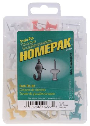 Picture of HILLMAN 41824 PUSH PIN KIT ASRTD 100PK (EA)