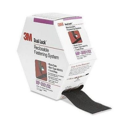 Picture of 3M DISPLAY MATERIALS AND SYSTE MP3551/MP3552 3M DUAL LOCK RECLOSABLE FASTENER MP3551CF/MP3552CF, BLACK, 1 IN X 5 YD, TYPE 400 (EA)