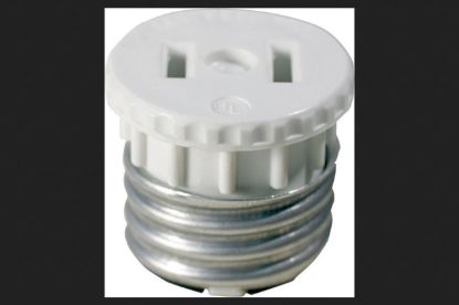 Picture of LEVITON MFG CO INC 00125-000 SOCKET ADAPTER WHITE (EA)