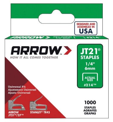 Picture of ARROW FASTENER CO LLC 214 STAPLE JT21 1/4" 1000PK (PK-5-EA)